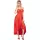 CHILIROSE – vörös hosszú babydoll L/XL méretben