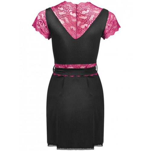 LIVCO CORSETTI FASHION - érzéki fekete köntös és tanga S/M