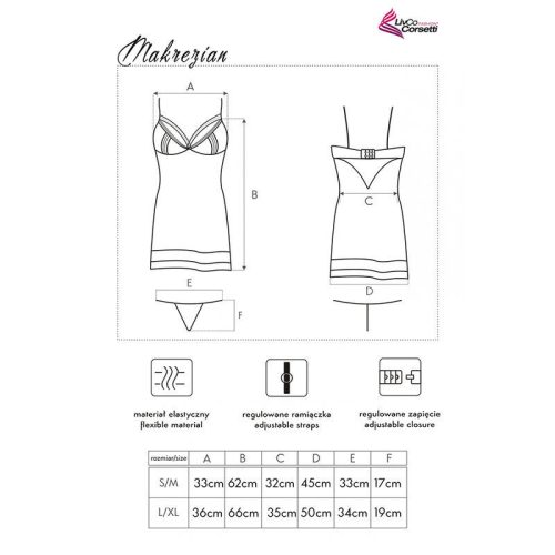 LIVCO CORSETTI FASHION – érzéki fekete ing és tanga