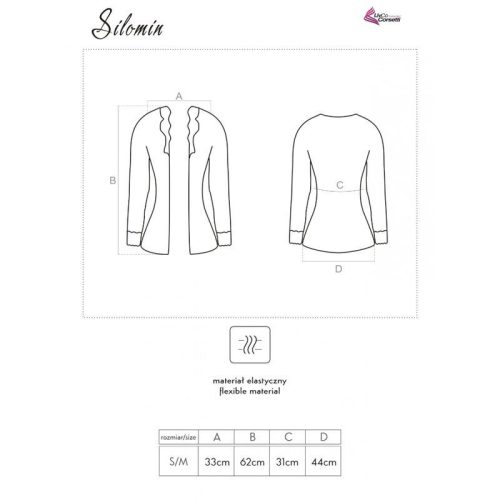 LIVCO CORSETTI FASHION - elegáns body és köntös Fekete Színben