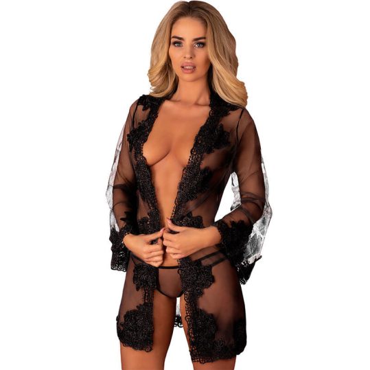LIVCO CORSETTI FASHION – Herina köntös és fekete bugyi