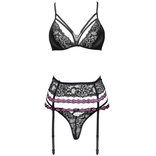 LIVCO CORSETTI FASHION – Sensuális melltartó, harisnyakötő és bugyi L/XL