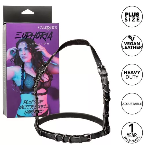 CALEXOTICS - Euphoria Plus Size – dizájnos kõtö harness fekete