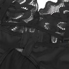 SUBBLIME - virágmintás csipke babydoll fekete L/XL