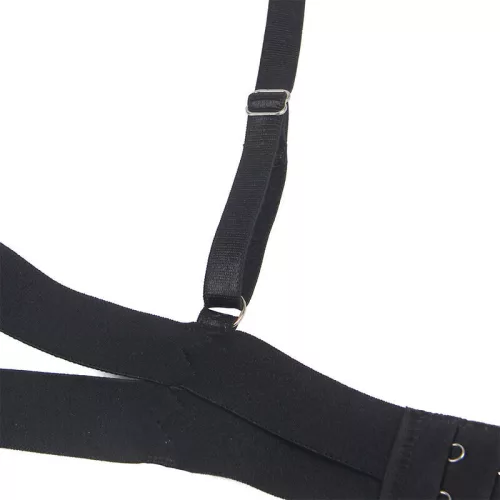 SUBBLIME – sexy test outfit kivágásokkal, fekete S/M