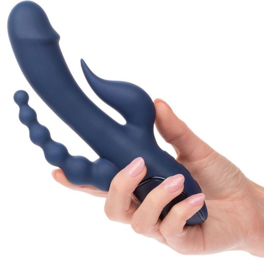 CALEXOTICS - prémium vibrátor hármas orgazmushoz, kék