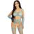 LEG AVENUE – kék crop top harisnyák és kesztyűk