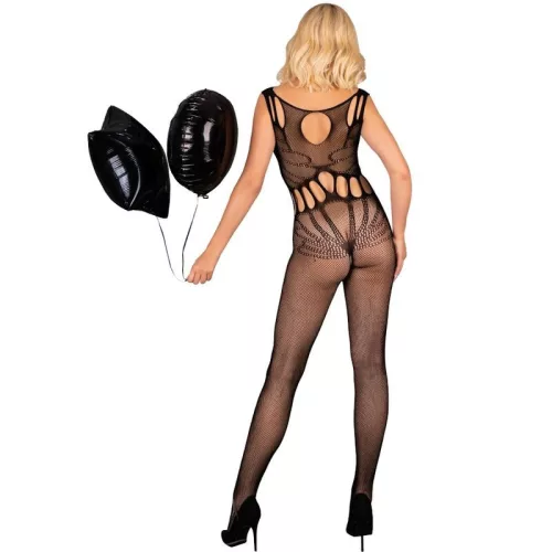 LIVCO CORSETTI FASHION - érzéki, nyitott testharisnya, Fekete
