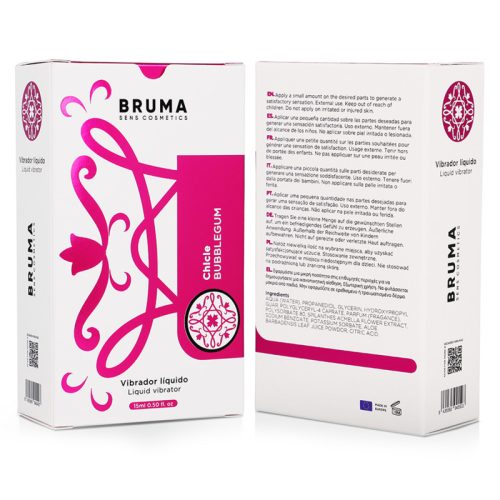 BRUMA – prémium folyékony vibrátor, Rágógumi ízben 15 ml
