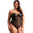 SUBBLIME - Fekete láncos felfüggesztős bodysuit L/XL