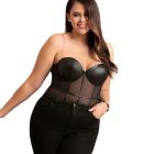 SUBBLIME - Fekete láncos felfüggesztős bodysuit L/XL