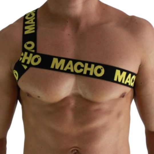 MACHO - sárga rombusz hálószopó S/M