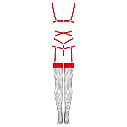 LIVCO CORSETTI FASHION - Thiara LC 20213 – érzéki piros body harisnyával