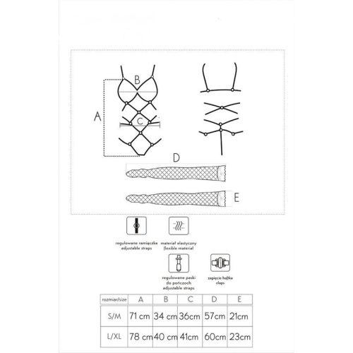 LIVCO CORSETTI FASHION - Thiara LC 20213 – érzéki piros body harisnyával