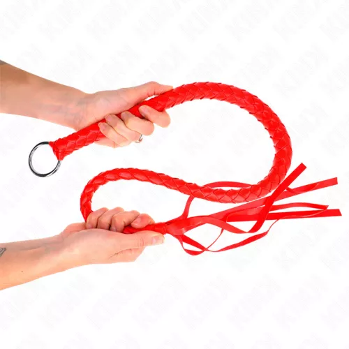 KINK - 65 cm hosszú kígyóostor piros markolattal