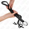 KINK - fekete markolatú kígyó ostor 65 cm