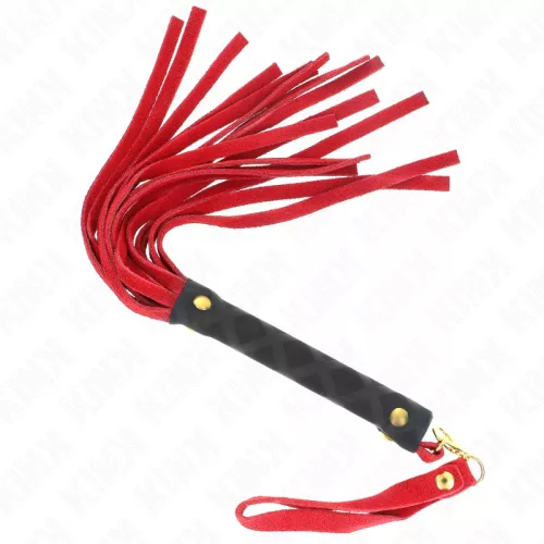 KINK - piros velúr mini ostor 30 cm