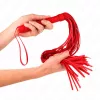KINK – piros puha PVC korbács, 70 cm