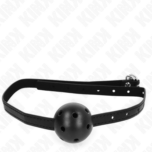 KINK Simplicity Black – légáteresztő ball gag 4.5 cm