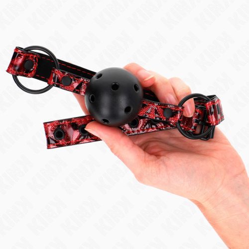 KINK – Gyémántmintás 4,5 cm-es ball gag állítható 42-60 cm