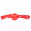 KINK - lélegző golyós gag állítható méretben, piros