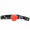 KINK - zárható vibráló golyós gag piros golyó fekete pánttal