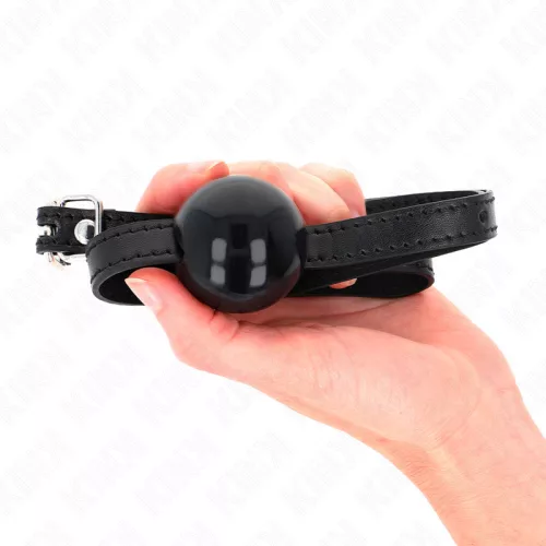 KINK – fekete, szilárd golyós gag 4 cm