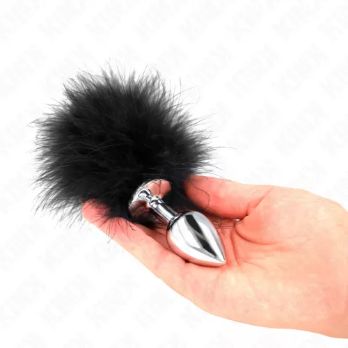 KINK - prémium rozsdamentes acél anál plugs tollal