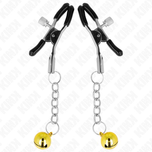 KINK Gold Jingle Bell – ékszer mellbimbó csipesz 6 cm