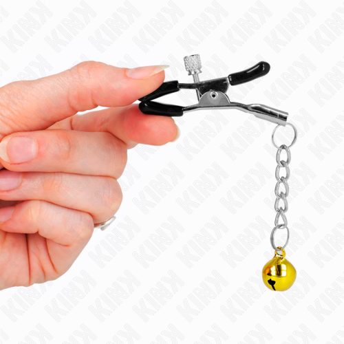 KINK Gold Jingle Bell – ékszer mellbimbó csipesz 6 cm