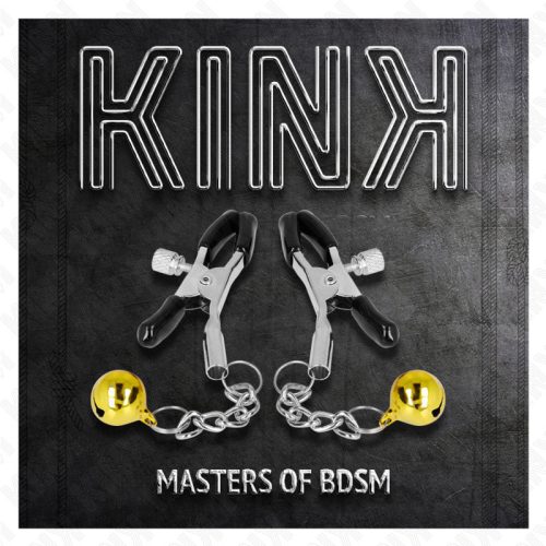 KINK Gold Jingle Bell – ékszer mellbimbó csipesz 6 cm