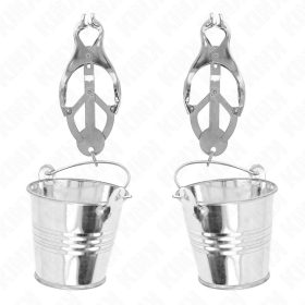 KINK - ezüst japán lóhere mellbimbócsipeszek