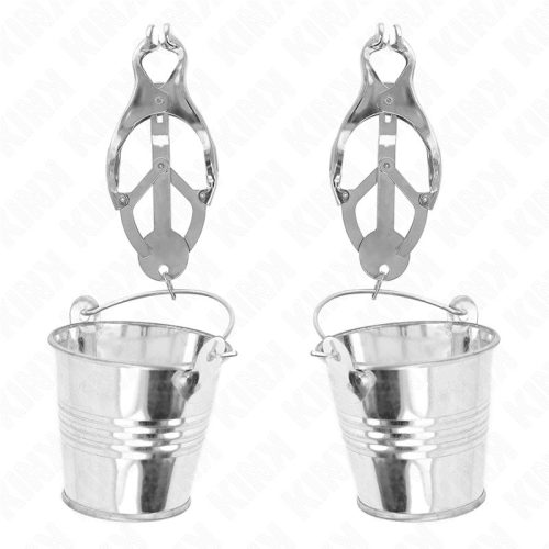 KINK - ezüst japán lóhere mellbimbócsipeszek