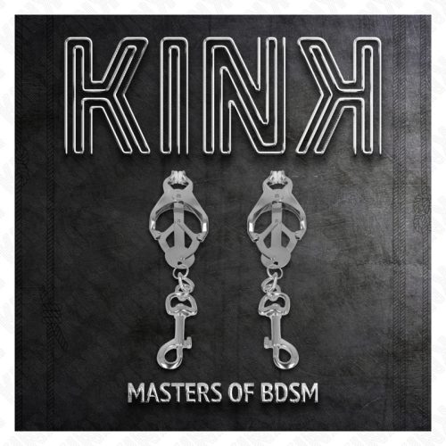 KINK - ezüst japán lóhere mellbimbócsipesz horgokkal