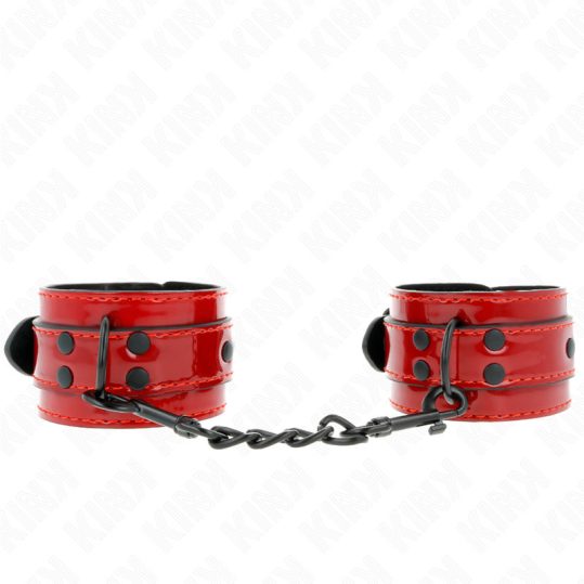 KINK – sötétpiros csuklópánt készlet 23 x 5 cm