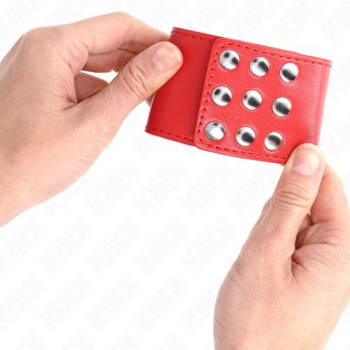 KINK - állítható piros csuklóbilincs 19-24 cm-ig