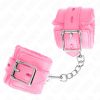 KINK – állítható, prémium pink szőrös csuklóbilincsek