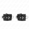 KINK – állítható, prémium csuklóbilincsek fekete szőrrel