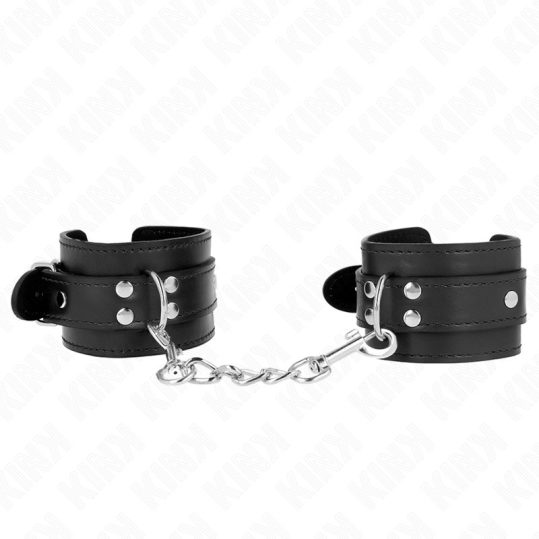 KINK – állítható fekete csuklóbilincs 20-23 cm-ig
