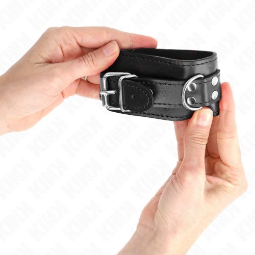 KINK – állítható fekete csuklóbilincs 20-23 cm-ig