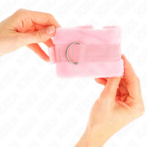 KINK – kezdő fondör kézi bilincs rózsaszín 30 x 7 cm