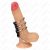 KINK - fém péniszgyűrűk bőr összekötővel (3,7-5 cm)