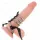 KINK - 4 összekapcsolt fém péniszgyűrű bőr övvel