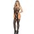 SUBBLIME – fekete pántos, harisnyás bodystocking (egy méret)