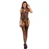 SUBBLIME - virágmintás, nyitott pántos bodystocking