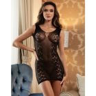 SUBBLIME - rövid elasztikus halháló ruha fekete, egy méret