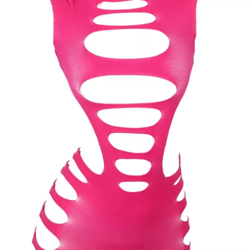 SUBBLIME - érzéki pink halszálkás ruházat, egységes méret