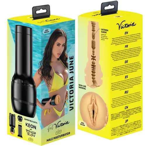 KIIROO Feel Victoria June Stroker Maszturbátor Realisztikus érzésű 22 cm
