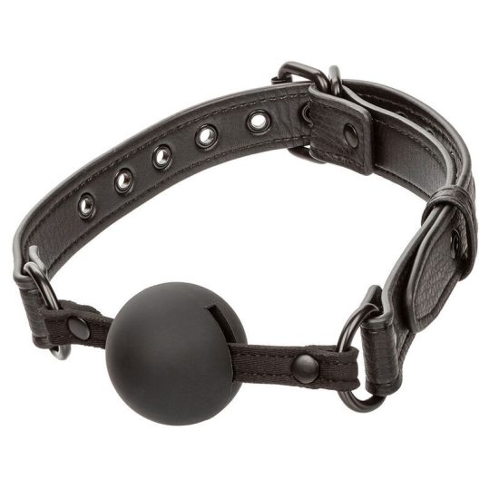 CalExotics – prémium szilikon ball gag fekete színben