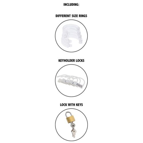 HIDDEN DESIRE - átlátszó, állítható férfi szeretkezés ketrec